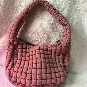 Puffer Quilted Pink Bag